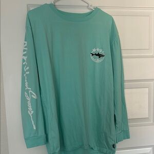 Maui and Sons Teal Long Sleeve Shirt